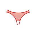 Obsessive Expose Allure - majtki z siateczki z koronką i kokardką
