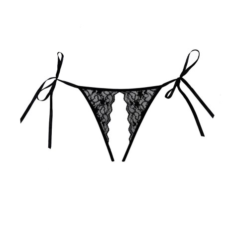 Obsessive Lolita Allure koronkowe majtki z siateczką brazyliany czarne Obsessive Lolita Allure koronkowe majtki z siateczką brazyliany czarne