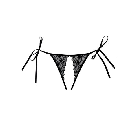 Obsessive Lolita Allure koronkowe majtki z siateczką brazyliany czarne Obsessive Lolita Allure koronkowe majtki z siateczką brazyliany czarne
