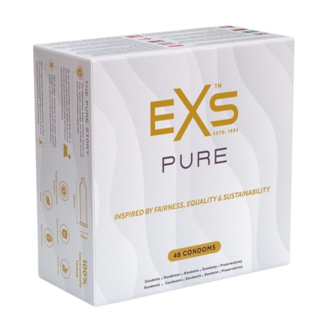 EXS Pure Prezerwatywy ultracienkie 48 sztuk, szerokość 53 mm EXS Pure Prezerwatywy ultracienkie 48 sztuk, szerokość 53 mm