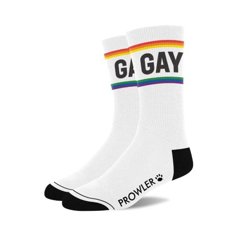 Prowler Skarpety Pride Rainbow paski czarne wykończenia unisex Prowler Skarpety Pride Rainbow paski czarne wykończenia unisex
