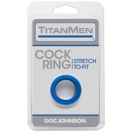 Doc Johnson TitanMen Stretch-To-Fit elastyczny pierścień czarny