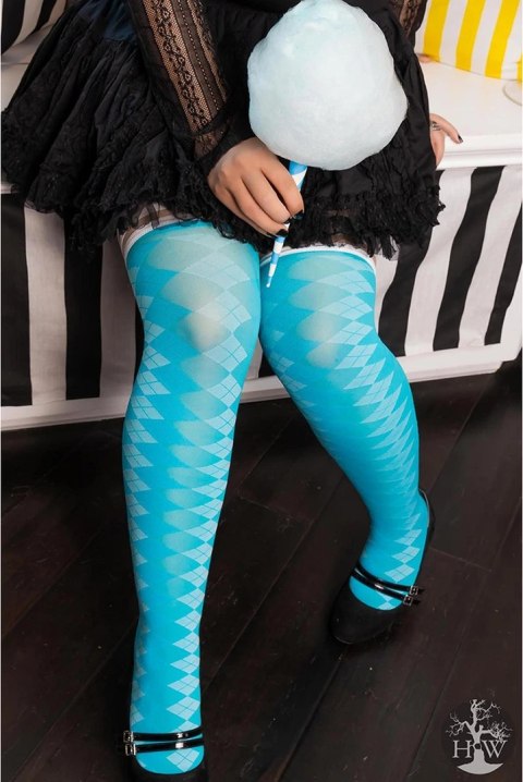 Kix'ies Pończochy Golf Collection Thigh-High Argyle Plus Kix'ies Pończochy Golf Collection Thigh-High Argyle Plus