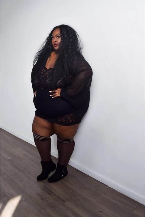 Kix'ies Autumn B - Pończochy samonośne Chocolate Nude Plus Size Kix'ies Autumn B - Pończochy samonośne Chocolate Nude Plus Size