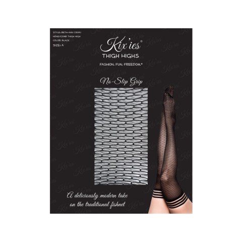 Kix'ies Beth Ann Pończochy Samonośne Siateczka Honeycomb B Kix'ies Beth Ann Pończochy Samonośne Siateczka Honeycomb B