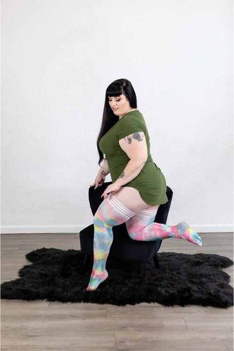 Kix'ies Gilly D Pończochy Tie-Dye Kolorowe Antypoślizgowe Kix'ies Gilly D Pończochy Tie-Dye Kolorowe Antypoślizgowe