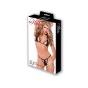 Allure komplet bielizny damskiej biustonosz + stringi czarny S/M