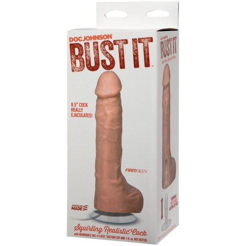 Doc Johnson Bust It 8.5" - Dildo 21,6 cm Model z Systemem Wypływu 30 ml Doc Johnson Bust It 8.5" - Dildo 21,6 cm Model z Systemem Wypływu 30 ml
