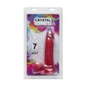 Doc Johnson Crystal Jellies 18 cm - model z przyssawką i anatomiczną podstawą