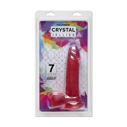 Doc Johnson Crystal Jellies 18 cm - model z przyssawką i anatomiczną podstawą