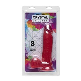 Doc Johnson Crystal Jellies 8'' model z anatomiczną podstawą 20 cm