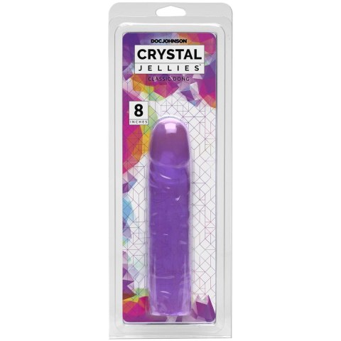 Doc Johnson Crystal Jellies Classic 20 cm transparentny model elastyczny Doc Johnson Crystal Jellies Classic 20 cm transparentny model elastyczny
