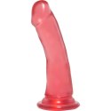 Doc Johnson Crystal Jellies Slim Model 15 cm z przyssawką, przezroczysty