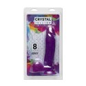Doc Johnson Crystal Jellies model z jądrami 20 cm przezroczysty