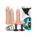 Doc Johnson Vac-U-Lock Zestaw Dual Density ULTRASKYN z uprzężą