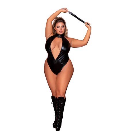 Dreamgirl Body Plus Size z elementami skoropodobnymi i biczem Dreamgirl Body Plus Size z elementami skoropodobnymi i biczem