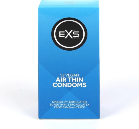 EXS Air Thin 12 sztuk - ultracienkie prezerwatywy lateksowe 56 mm