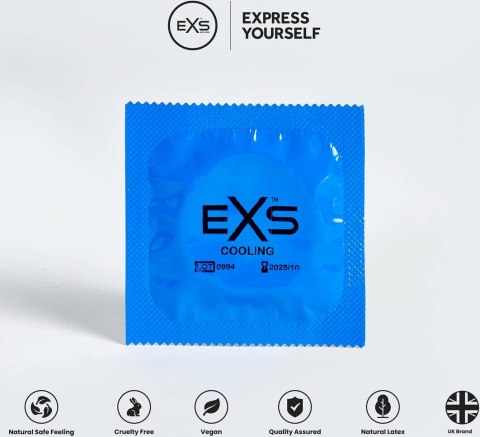 EXS Cooling 12 szt. prezerwatywy chłodzące, lateksowe, szerokość 54 mm EXS Cooling 12 szt. prezerwatywy chłodzące, lateksowe, szerokość 54 mm