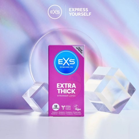 EXS Extra Thick 12 szt. prezerwatywy z wytrzymałego lateksu EXS Extra Thick 12 szt. prezerwatywy z wytrzymałego lateksu