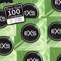 EXS Ribbed & Dotted 3w1 100szt - prezerwatywy prążkowane i kropkowane
