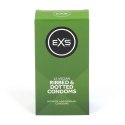 EXS Ribbed & Dotted 3w1 12 szt. prezerwatywy lateksowe prążkowane