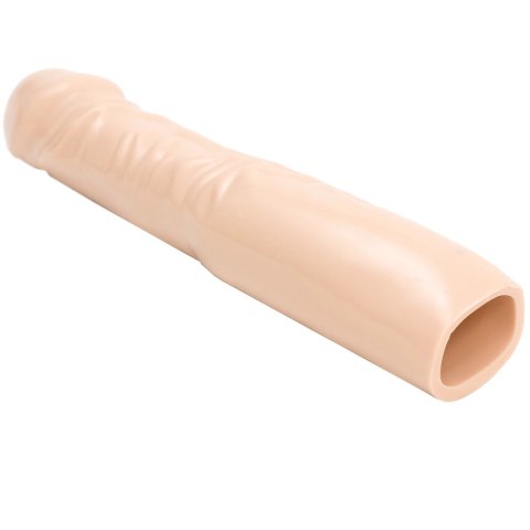 Doc Johnson Cock Master 25 cm - nakładka powiększająca, PVC, biała Doc Johnson Cock Master 25 cm - nakładka powiększająca, PVC, biała