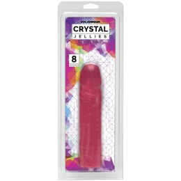 Doc Johnson Crystal Jellies Classic 20 cm elastyczny model przezroczysty