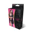 Magic Silk Exposed Babydoll S/M - koronka, odkryte plecy, stringi