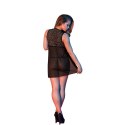 Magic Silk Exposed Babydoll S/M - koronka, odkryte plecy, stringi