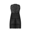 Magic Silk Exposed Babydoll S/M - koronka, odkryte plecy, stringi