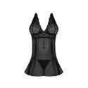 Magic Silk Exposed Babydoll z koronką i odkrytymi plecami SM