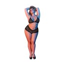 Magic Silk Exposed Cheeky komplet plus size - biustonosz i figi koronkowe