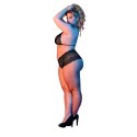 Magic Silk Exposed Cheeky komplet plus size - biustonosz i figi koronkowe