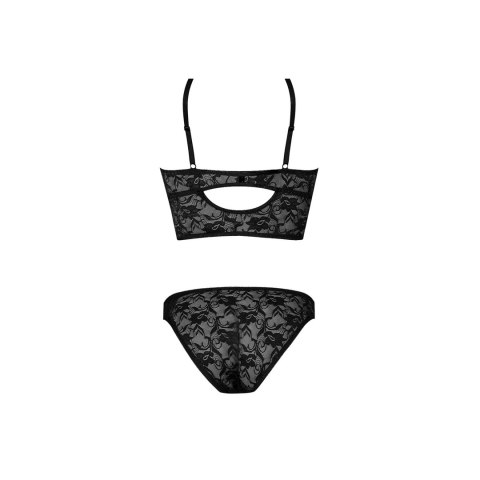 Magic Silk Exposed Komplet Bralette z Fiszbinami i Koronkowe Majtki L/XL Magic Silk Exposed Komplet Bralette z Fiszbinami i Koronkowe Majtki L/XL