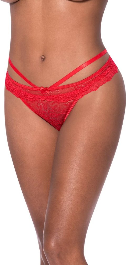 Magic Silk Exposed Majtki L/XL Paseczki Wycięcie Czerwona Kokardka Magic Silk Exposed Majtki L/XL Paseczki Wycięcie Czerwona Kokardka