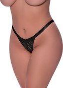 Magic Silk Exposed Plus Size - Stringi z siateczki z elastycznym paskiem