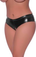 Magic Silk Exposed Plus Size Szorty Boyfriend z Niskim Stanem Czarny