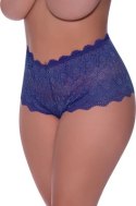Magic Silk Exposed Plus Size Szorty Koronkowe z Otworem w Kroku