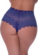 Magic Silk Exposed Plus Size Szorty Koronkowe z Otworem w Kroku