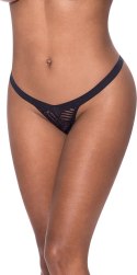 Magic Silk Exposed Stringi L/XL z siateczki z otwartym krokiem
