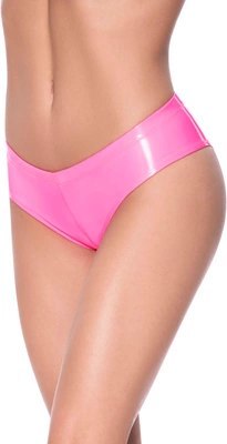 Magic Silk Exposed Szorty damskie z niskim stanem rozcięcie L/XL czarne