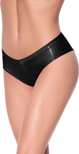 Magic Silk Exposed Szorty z niskim stanem i rozcięciem S/M czarne