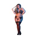 Magic Silk Exposed Zestaw bielizny 3-częściowy Plus Size koronka