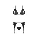 Magic Silk Exposed Zestaw bielizny 3-częściowy Plus Size koronka