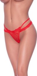 Magic Silk Exposed majtki z wycięciem w kroku L/XL, koronka i kokarda