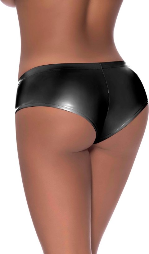 Magic Silk Exposed szorty damskie z niskim stanem rozcięcie L/XL czarne Magic Silk Exposed szorty damskie z niskim stanem rozcięcie L/XL czarne