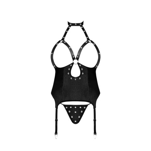 Magic Silk Lust Fetish gorset choker eco-leather z ćwiekami S/M Magic Silk Lust Fetish gorset choker eco-leather z ćwiekami S/M