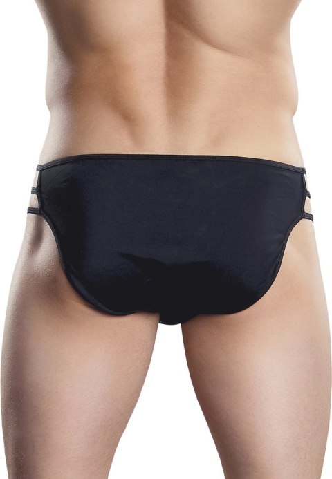 Male Power LXL Elastyczne Majtki na Paseczkach Nylon-Spandex Czarny Male Power LXL Elastyczne Majtki na Paseczkach Nylon-Spandex Czarny