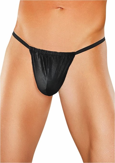 Male Power Nylon Spandex G-String z anatomiczną kieszenią czarny Male Power Nylon Spandex G-String z anatomiczną kieszenią czarny