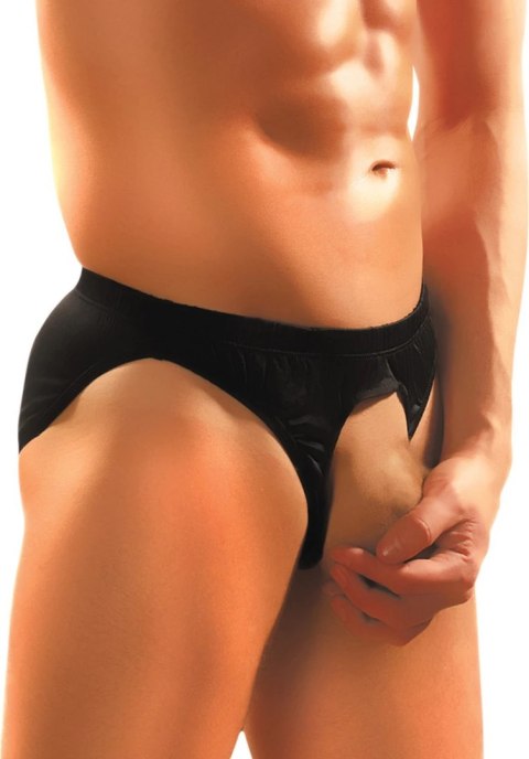 Male Power Nylon Spandex majtki bez kieszeni, elastyczne bikini czarne Male Power Nylon Spandex majtki bez kieszeni, elastyczne bikini czarne